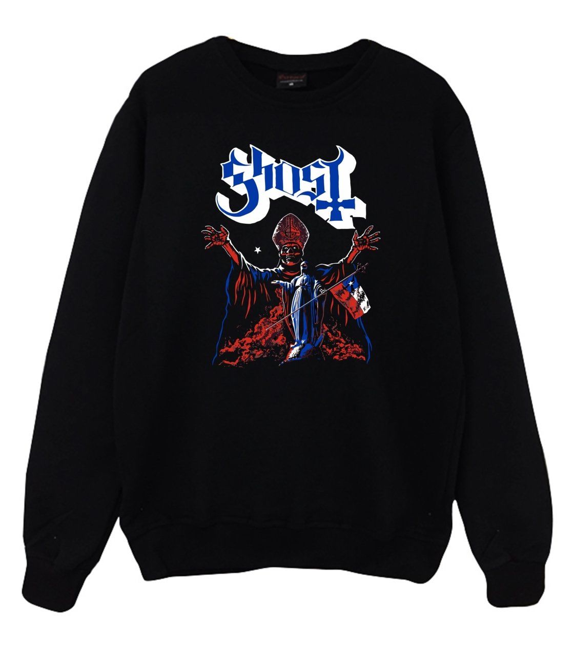 Ghost Baskılı Sweatshirt