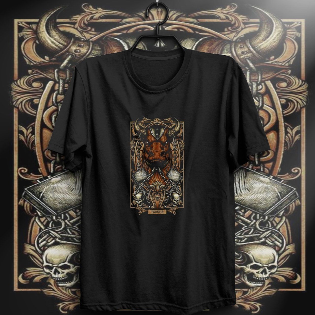 Boğa Burcu Baskılı T-shirt