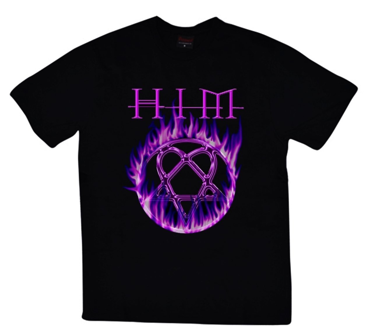 Him Baskılı T-shirt SİYAH - XS