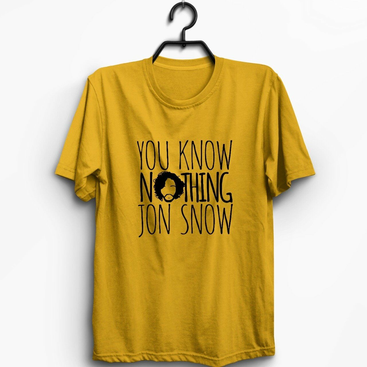 Game of Thrones -  Jon Snow Baskılı T-shirt GRİ - S