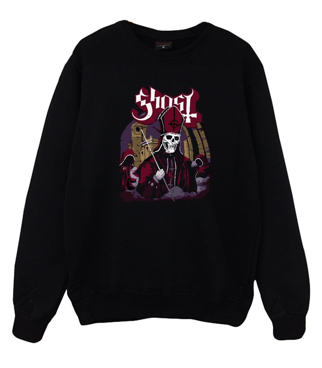 Ghost Baskılı Sweatshirt