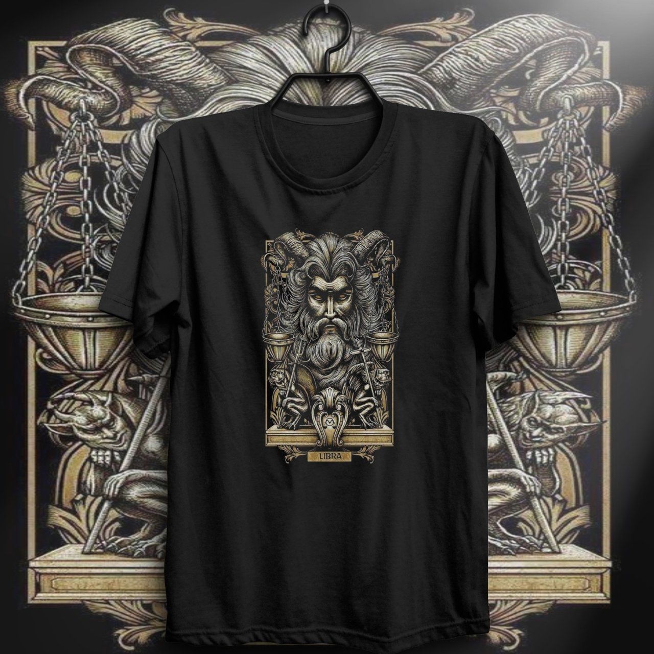 Terazi Burcu Baskılı T-shirt