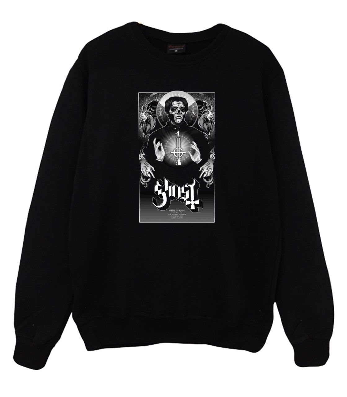 Ghost Baskılı Sweatshirt