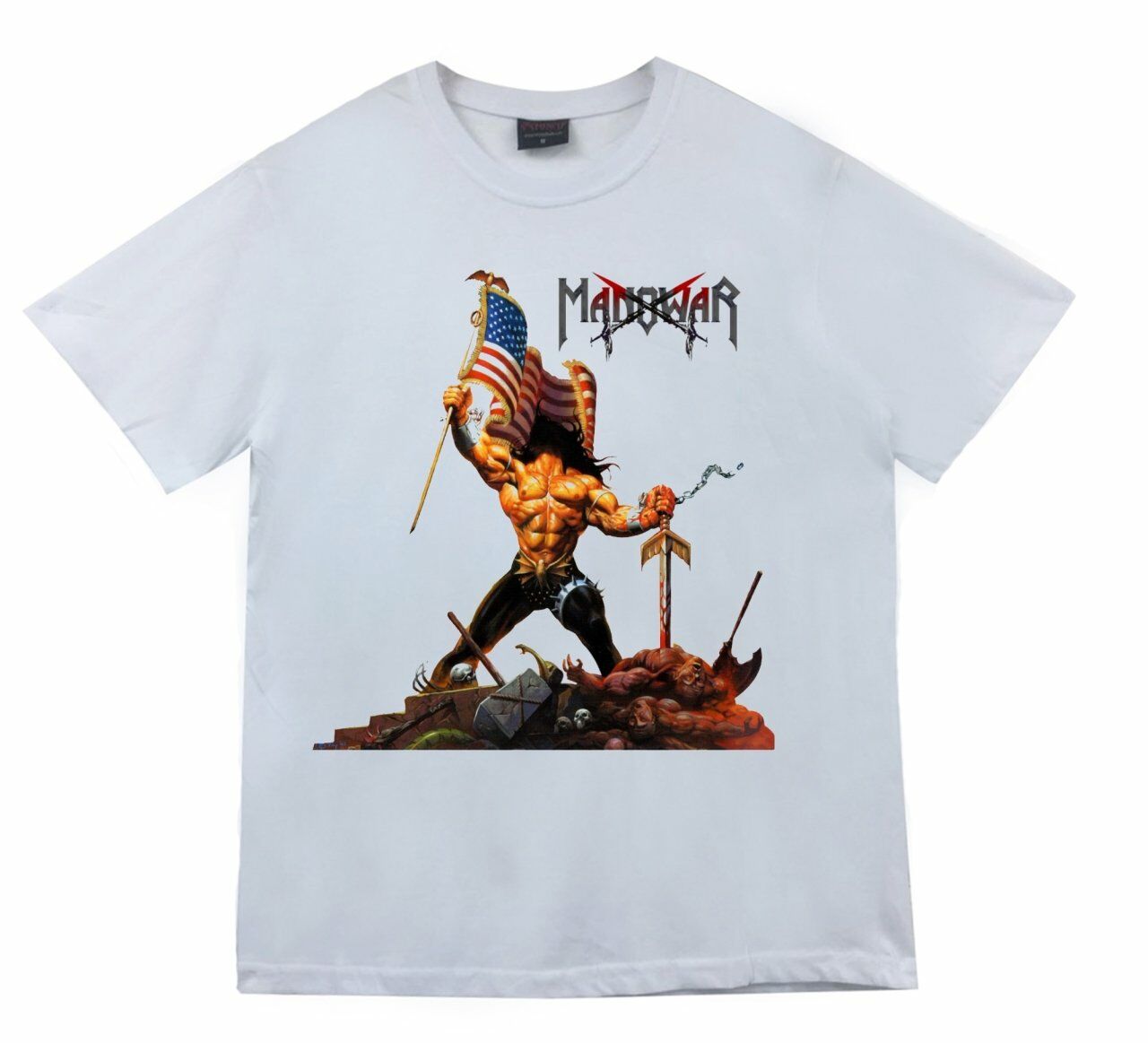 Manowar Baskılı T-shirt