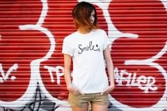 Smile Baskılı Body