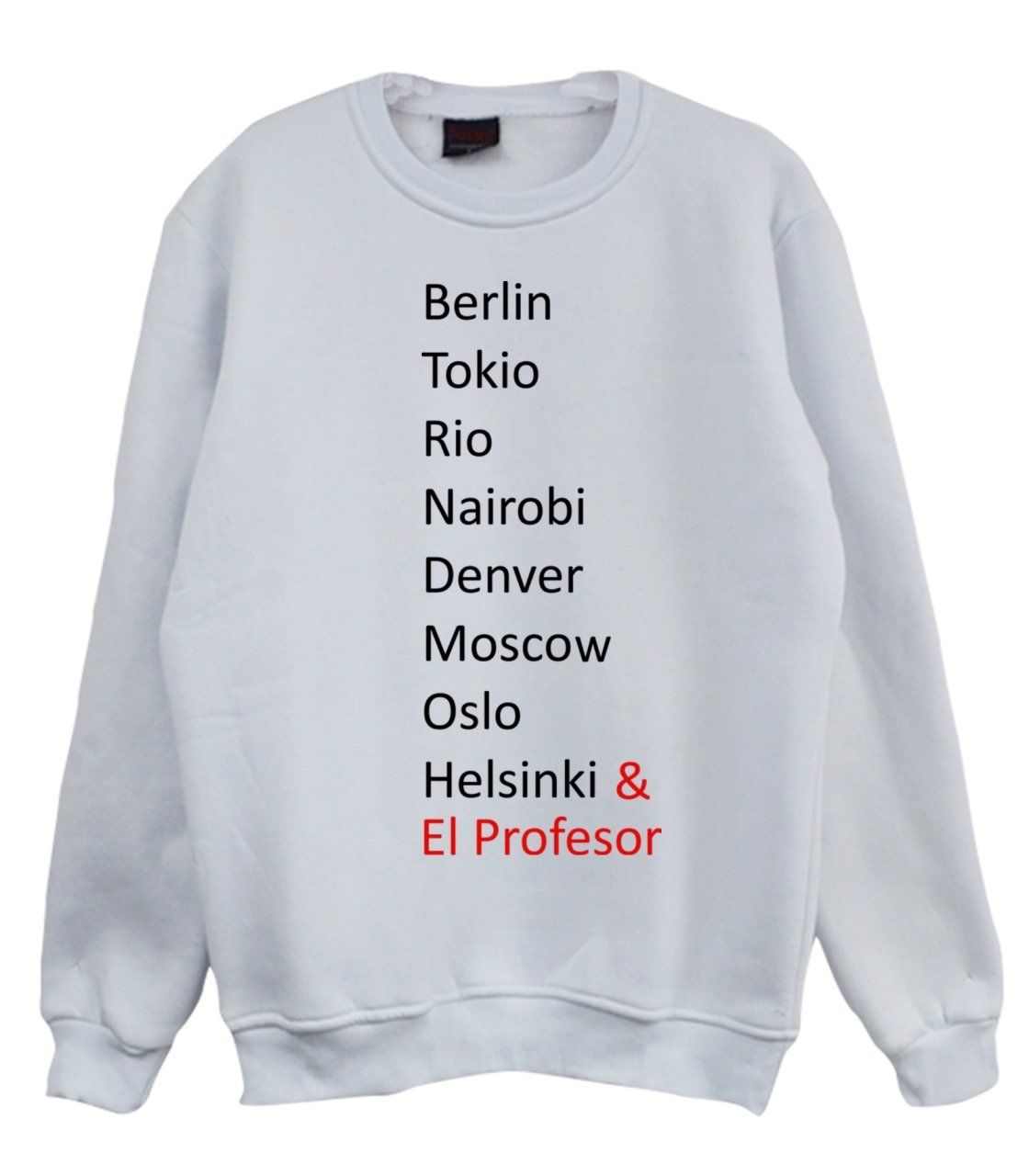 La Casa De Papel Baskılı Sweatshirt