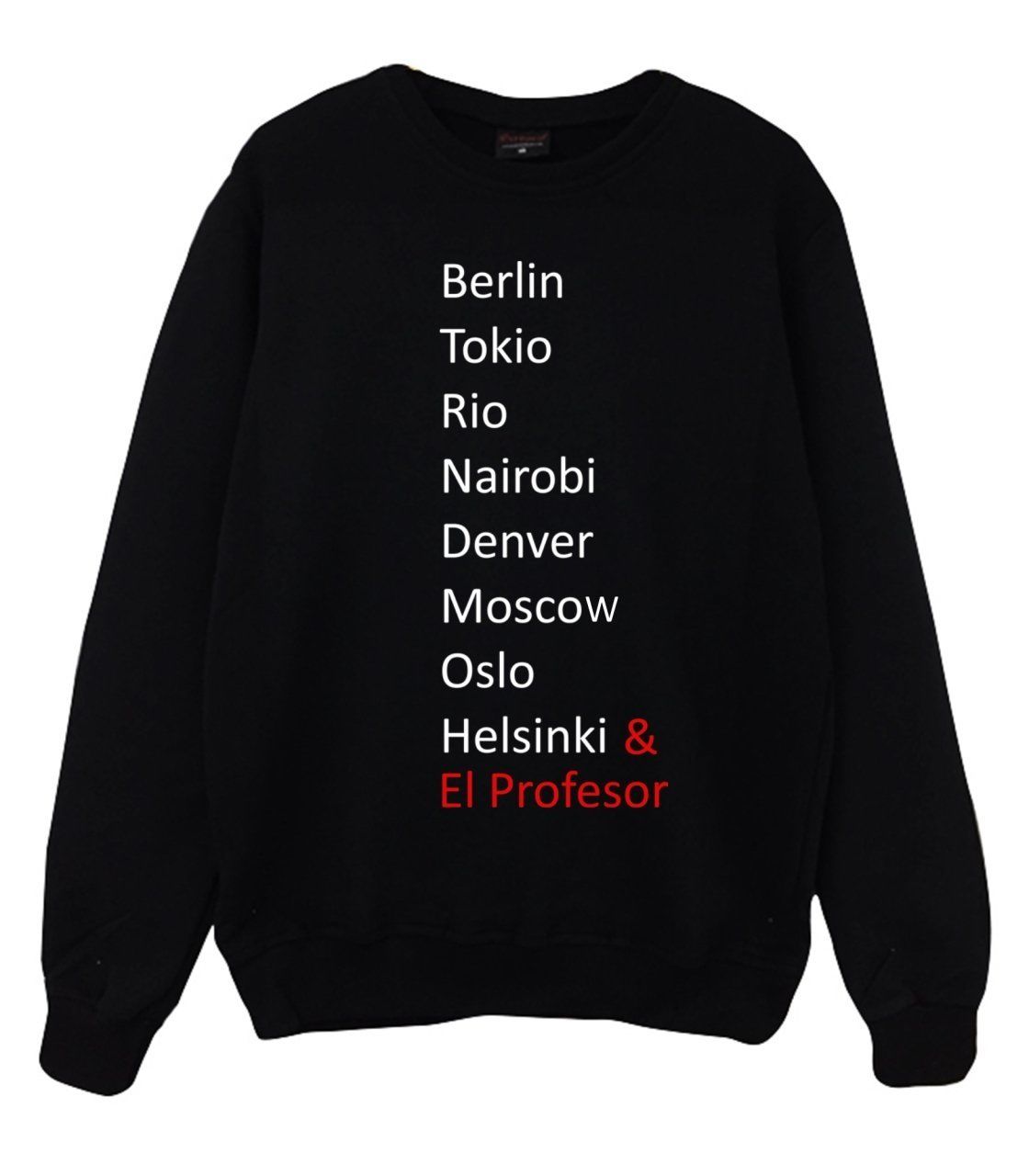 La Casa De Papel Baskılı Sweatshirt