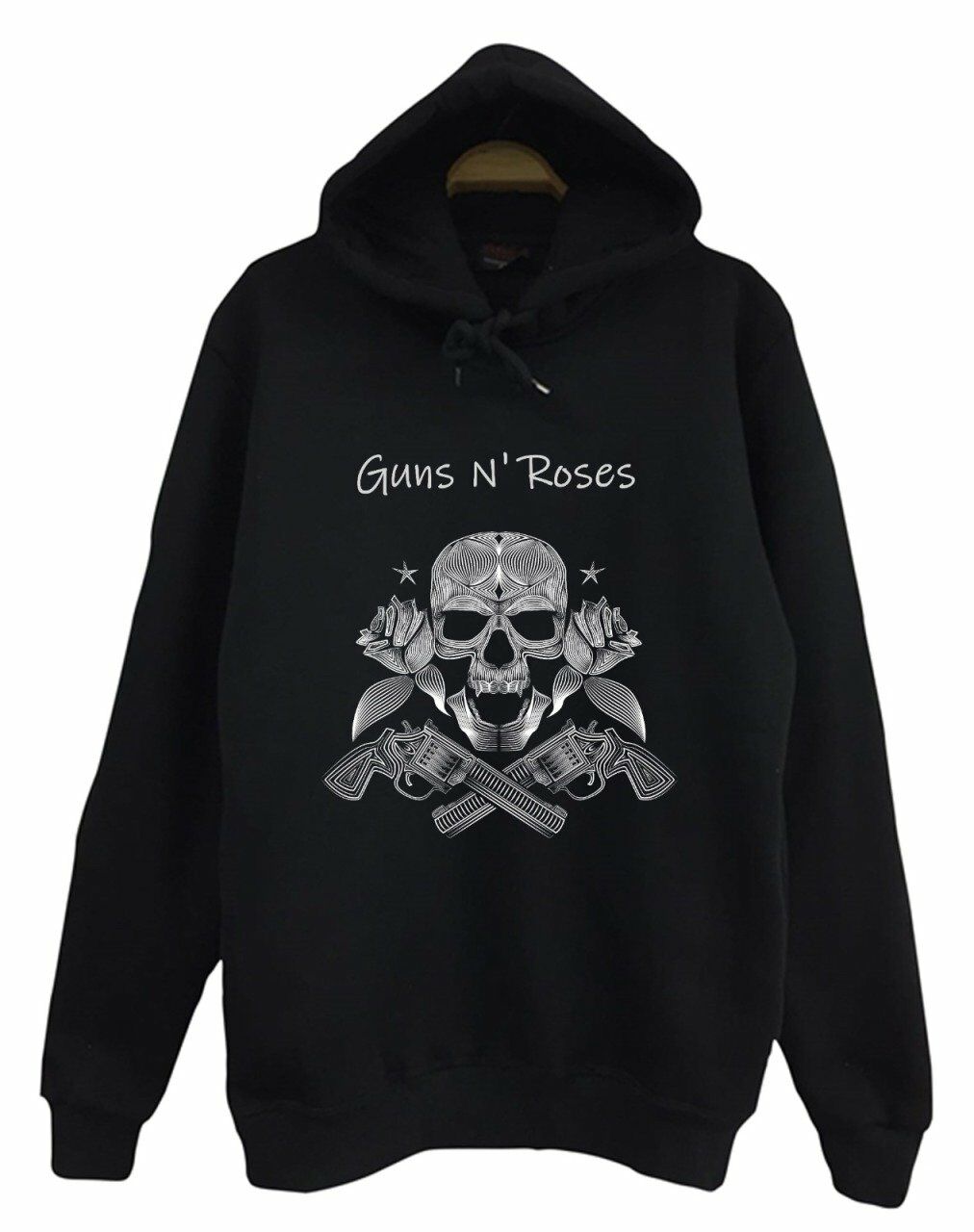 Guns N Roses Baskılı Kapüşonlu Sweatshirt
