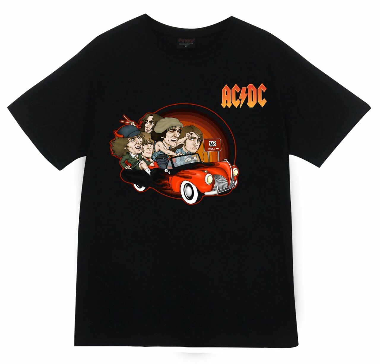 Ac-Dc Baskılı T-shirt