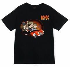 Ac-Dc Baskılı T-shirt