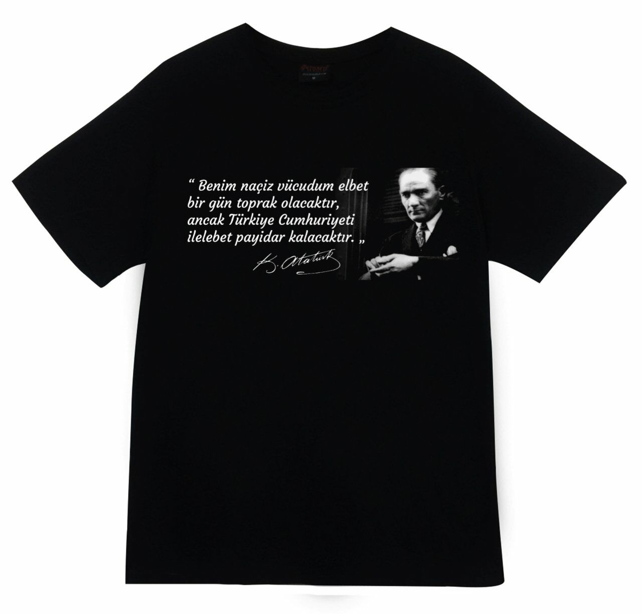 Gazi Mustafa Kemal Atatürk Baskılı T-shirt