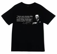 Gazi Mustafa Kemal Atatürk Baskılı T-shirt