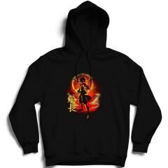 One Piece Anime Baskılı Kapşonlu Sweatshirt