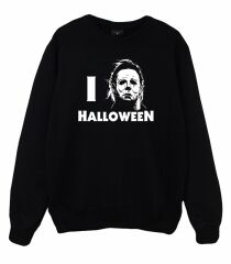 Halloween Baskılı Sweatshirt