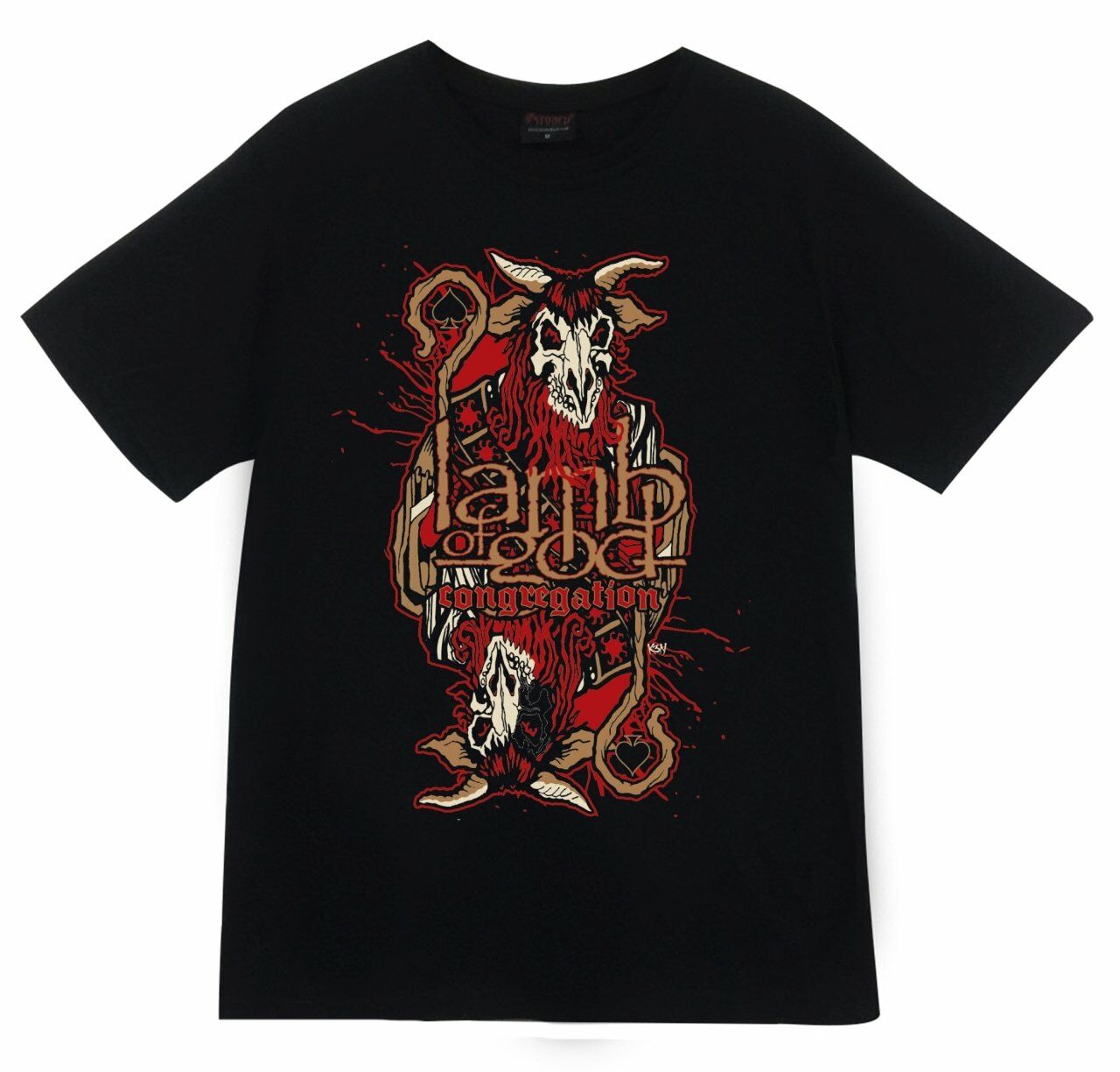 Lamb Of God Baskılı T-shirt