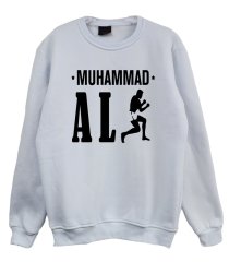 MUHAMMED ALİ Baskılı Sweatshirt BEYAZ - 5XL