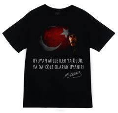 Gazi Mustafa Kemal Atatürk Baskılı T-shirt