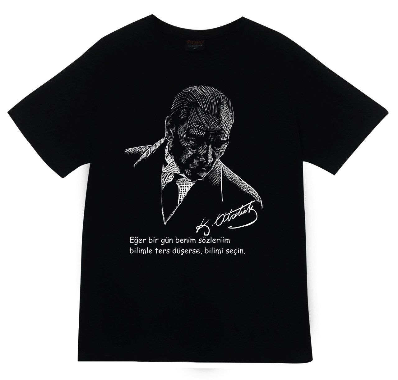 Gazi Mustafa Kemal Atatürk Baskılı T-shirt