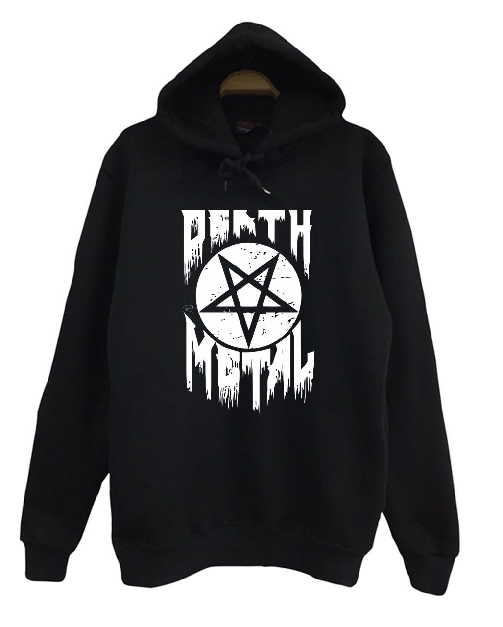 Pentagram Death Metal Baskılı Sweatshirt