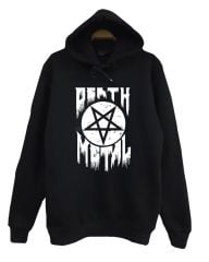 Pentagram Death Metal Baskılı Sweatshirt