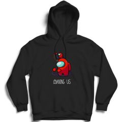 Among Us Oyun Baskılı Kapüşonlu Sweatshirt