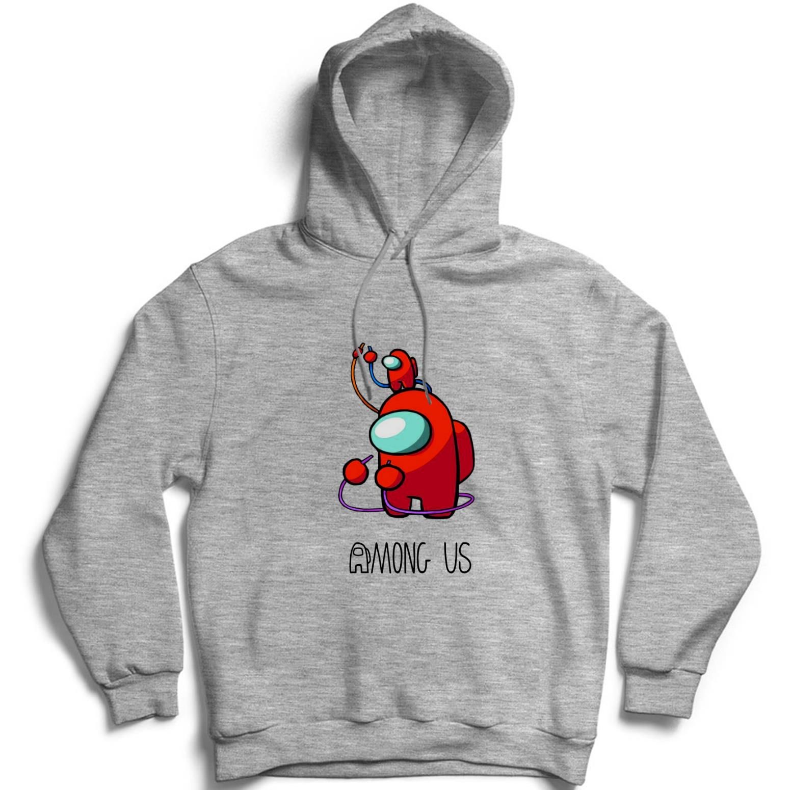 Among Us Oyun Baskılı Kapüşonlu Sweatshirt