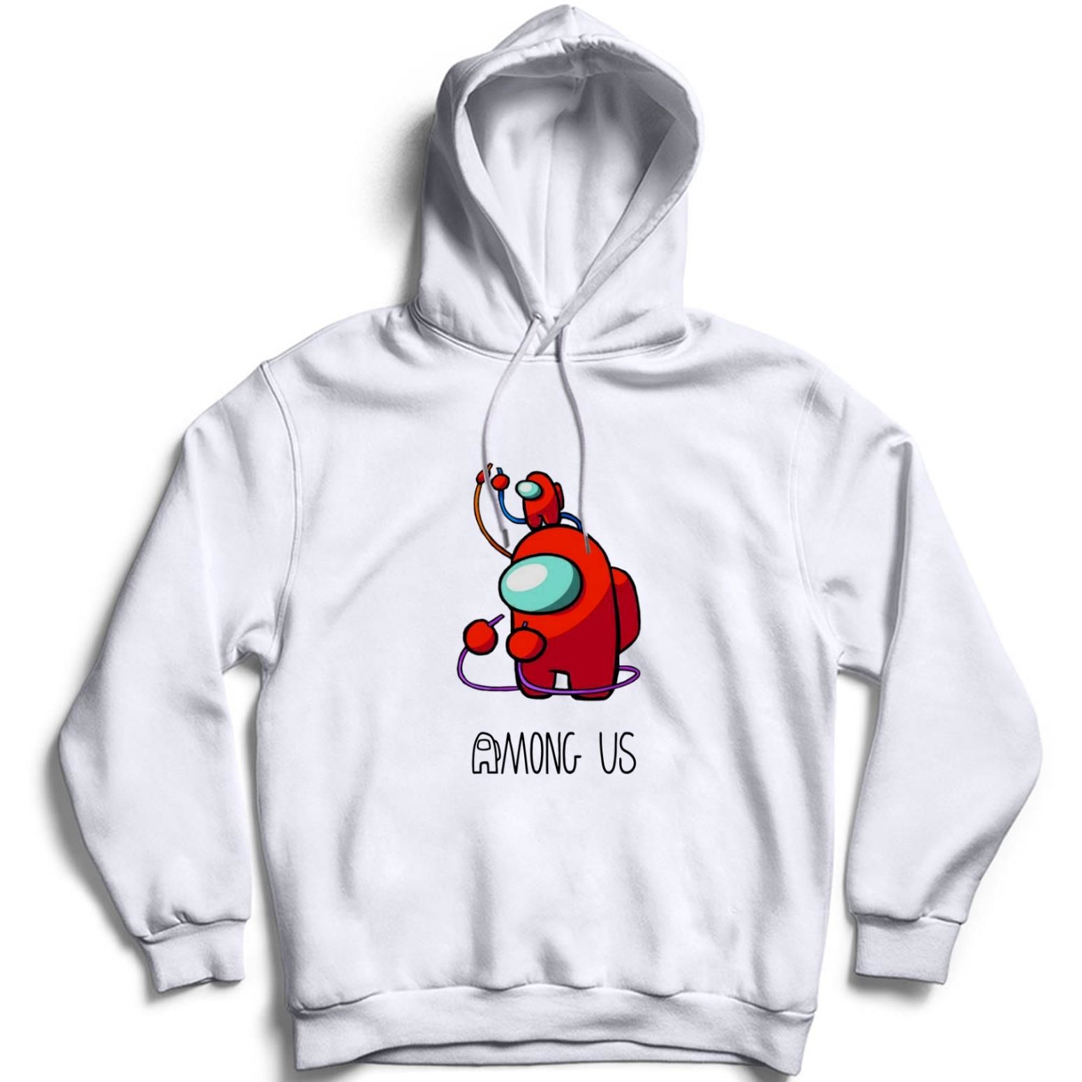 Among Us Oyun Baskılı Kapüşonlu Sweatshirt
