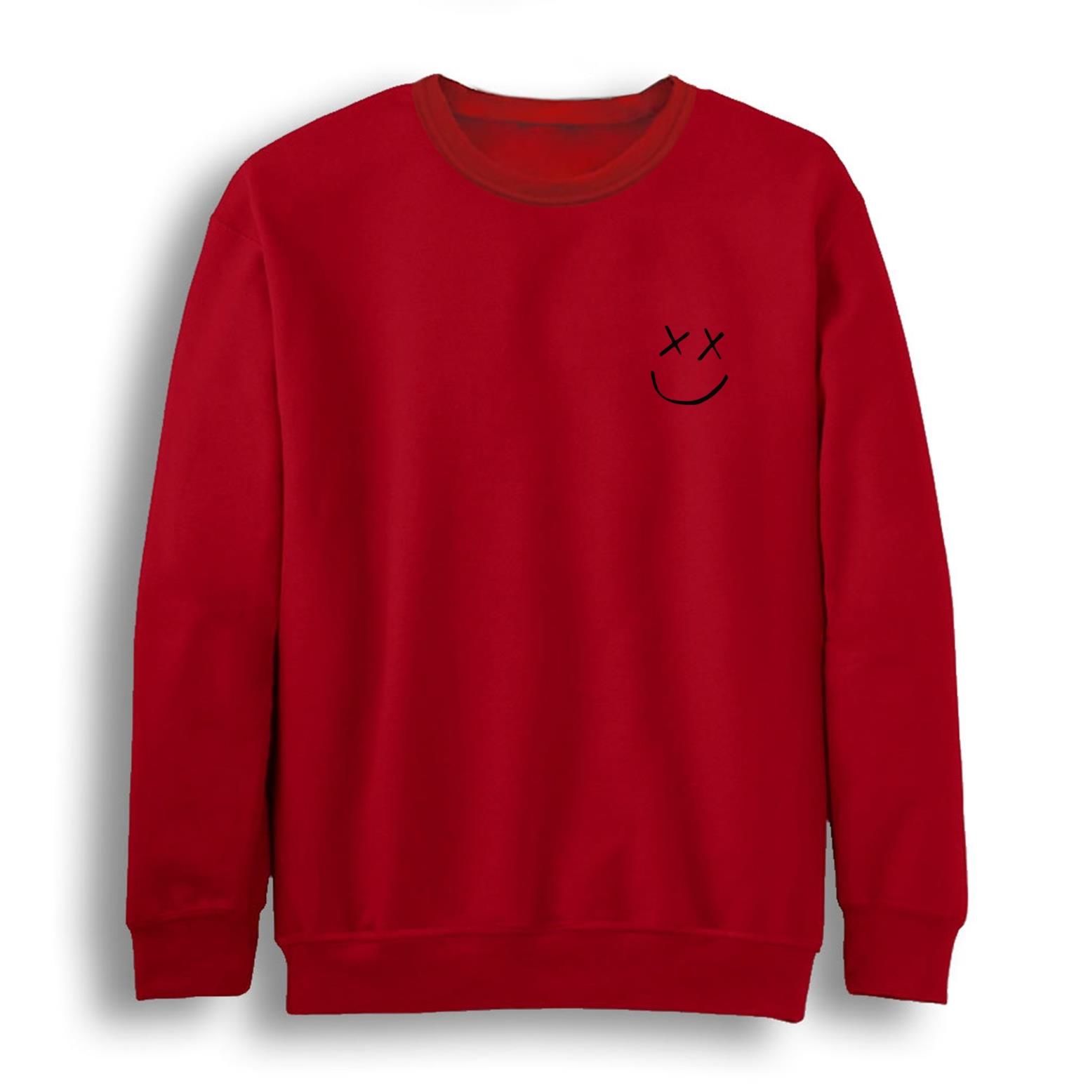 Louis Tomlinson Baskılı Bisiklet Yaka Sweatshirt