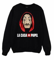 La Casa De Papel Baskılı Sweatshirt