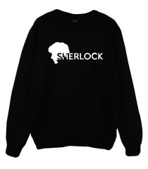Sherlock Holmes Baskılı Sweatshirt