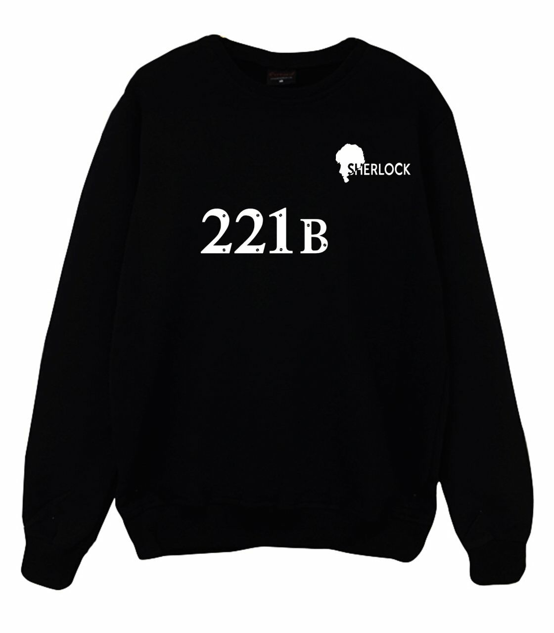Sherlock Holmes Baskılı Sweatshirt