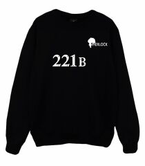 Sherlock Holmes Baskılı Sweatshirt