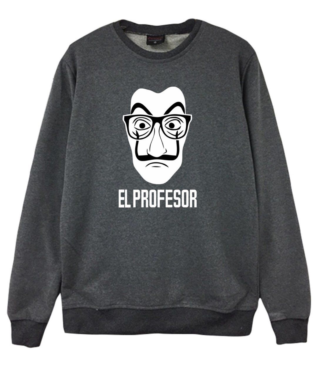 La Casa De Papel Baskılı Sweatshirt