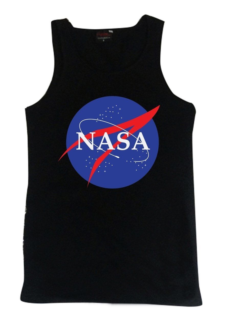 Nasa Baskılı Sıfır Kol T-Shirt
