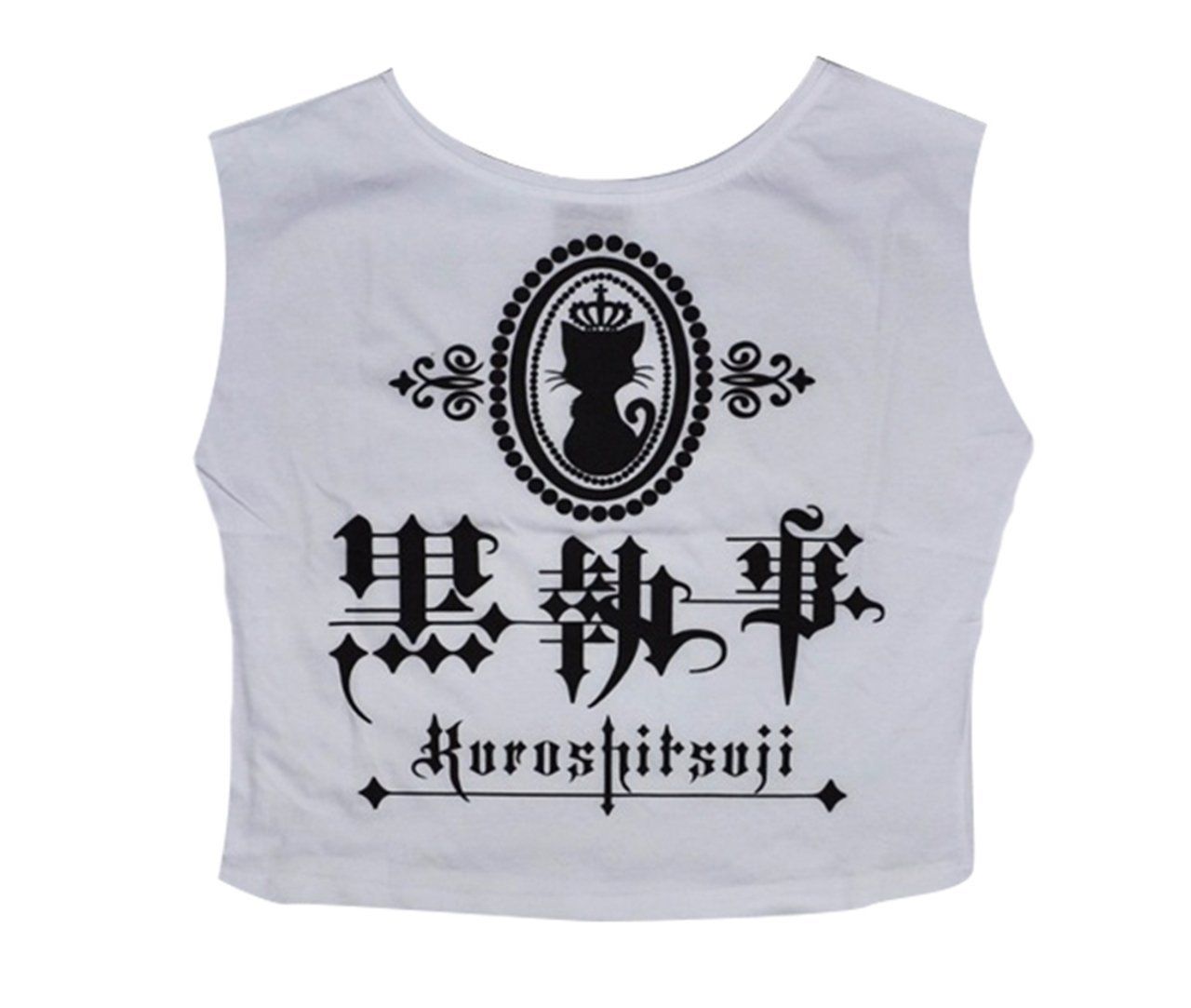 ANIME Baskılı Göbek Üstü-Yarım T-shirt