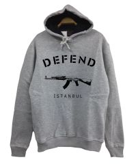 DEFEND Baskılı Sweatshirt