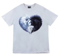 Aslan Day Night Baskılı T-shirt
