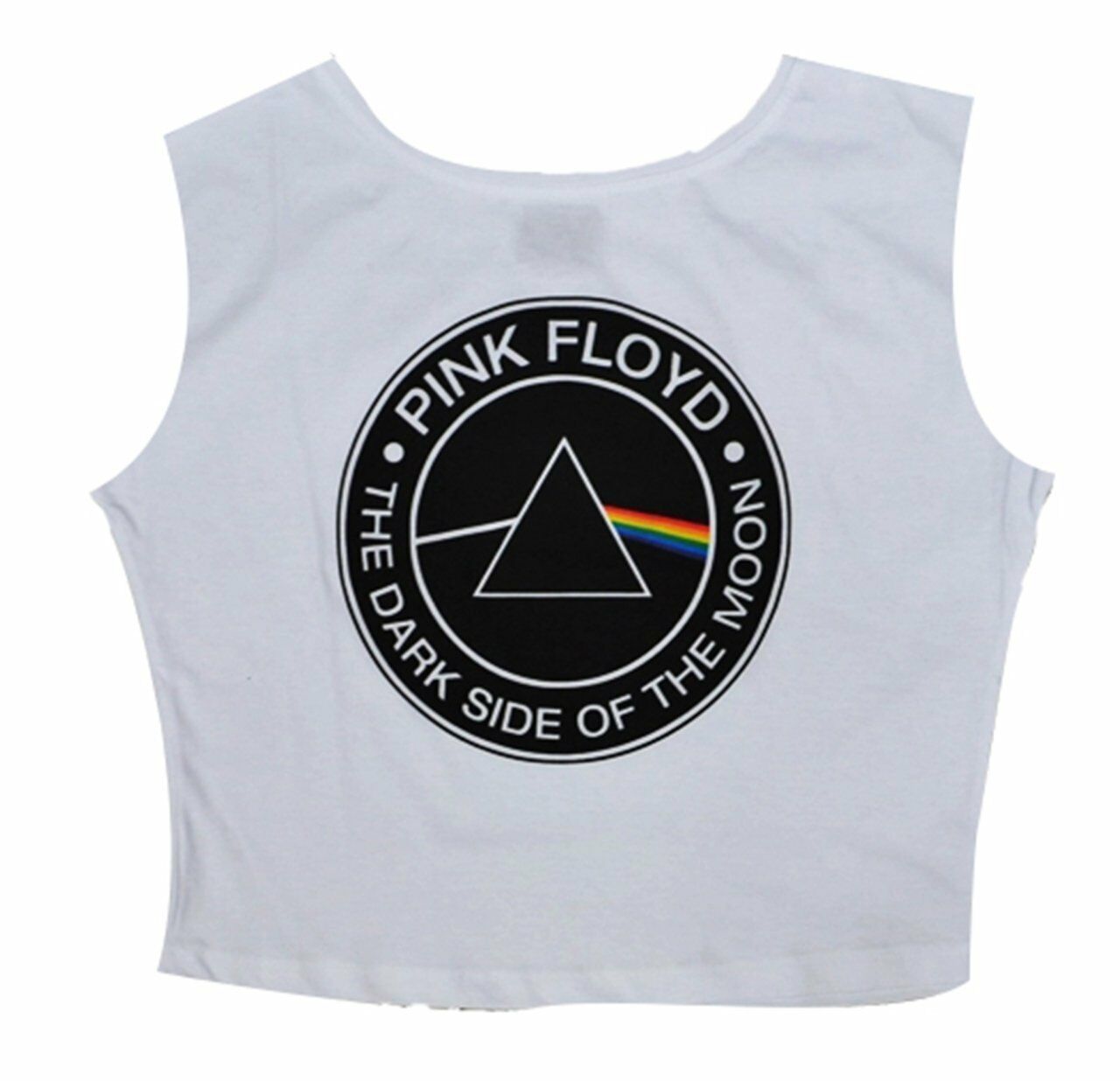 PINK FLOYD Baskılı Göbek Üstü-Yarım T-shirt