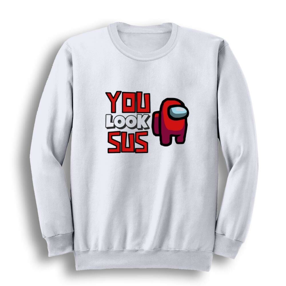 Among Us Oyun Baskılı Bisiklet Yaka Sweatshirt