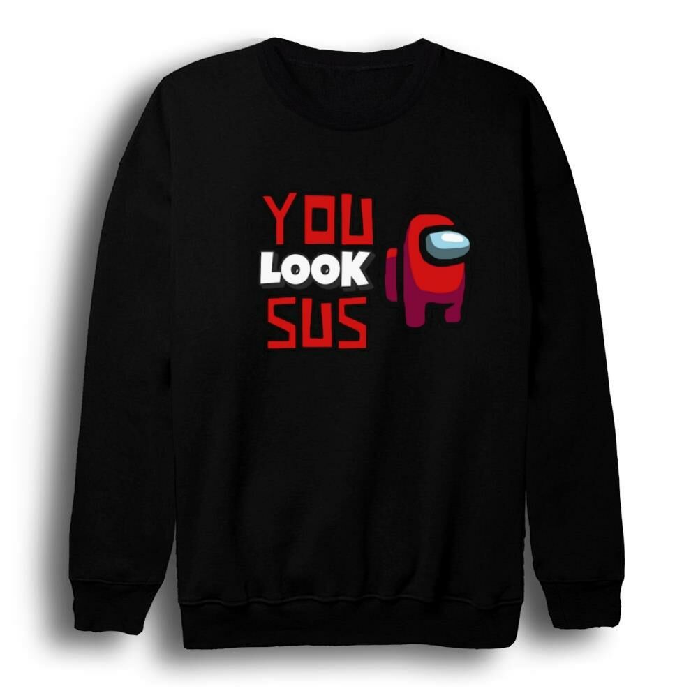 Among Us Oyun Baskılı Bisiklet Yaka Sweatshirt