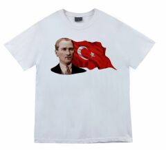 Gazi Mustafa Kemal Atatürk Baskılı T-shirt
