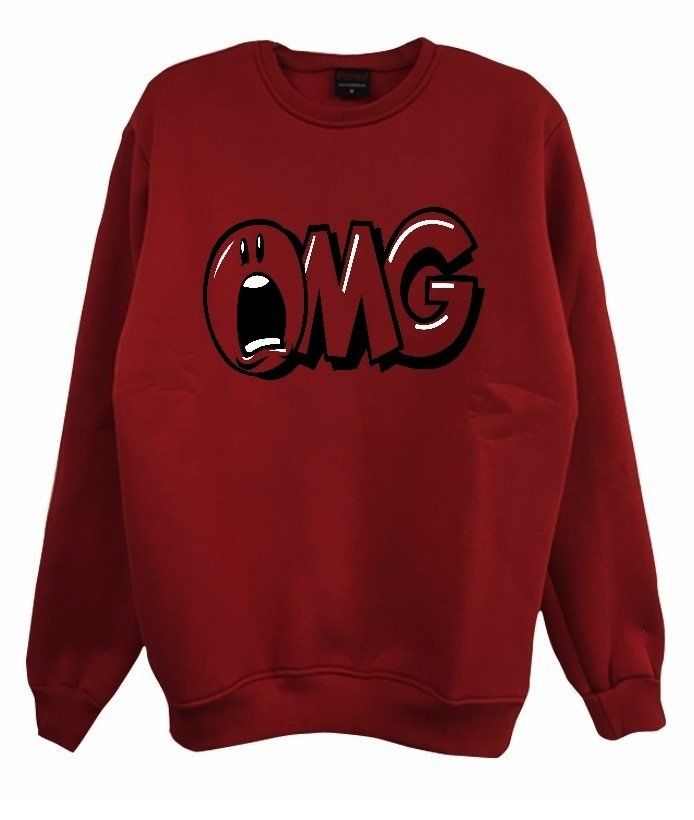 OMG Baskılı Sweatshirt