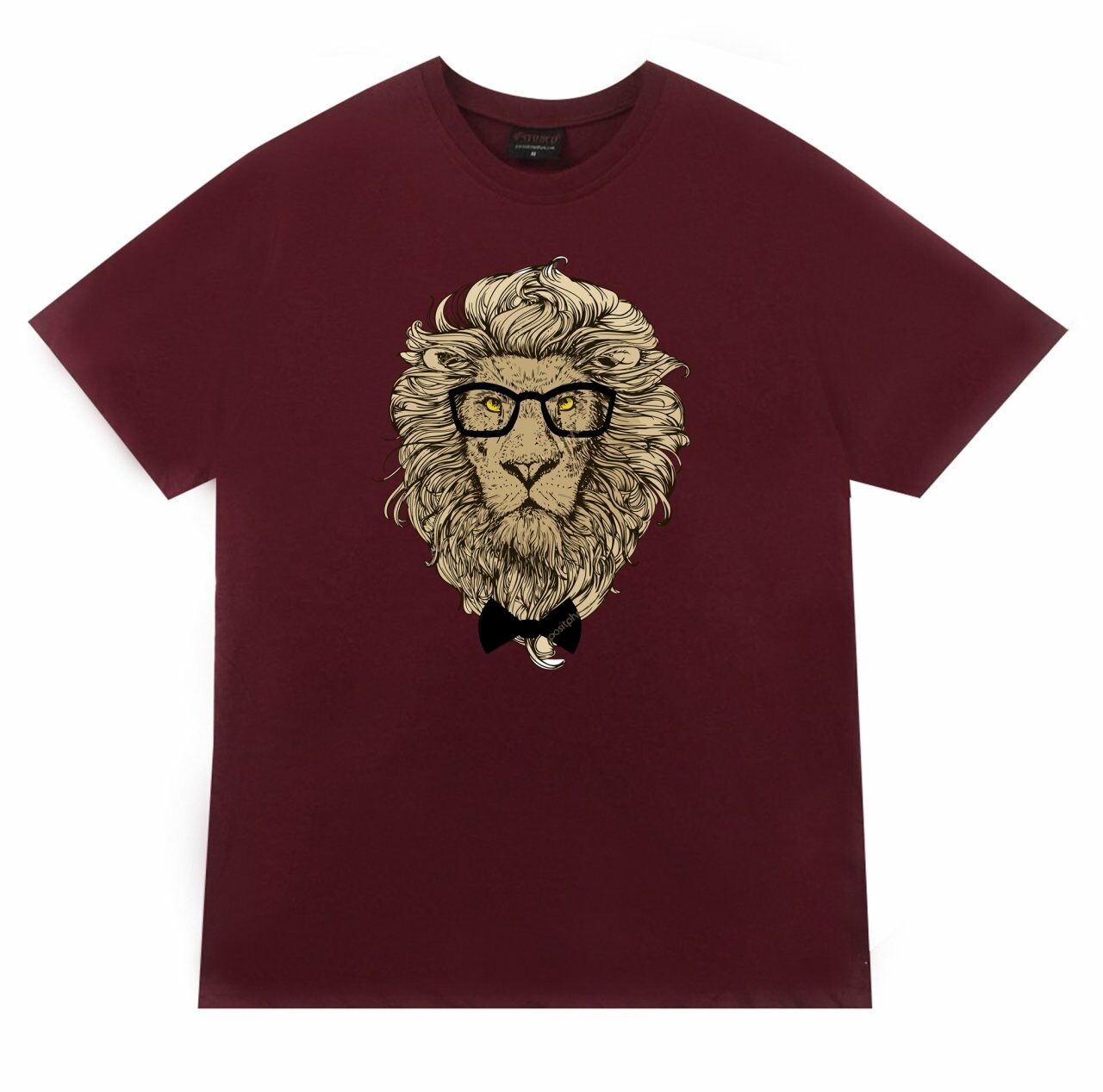 Aslan Gözlüklü Baskılı T-shirt