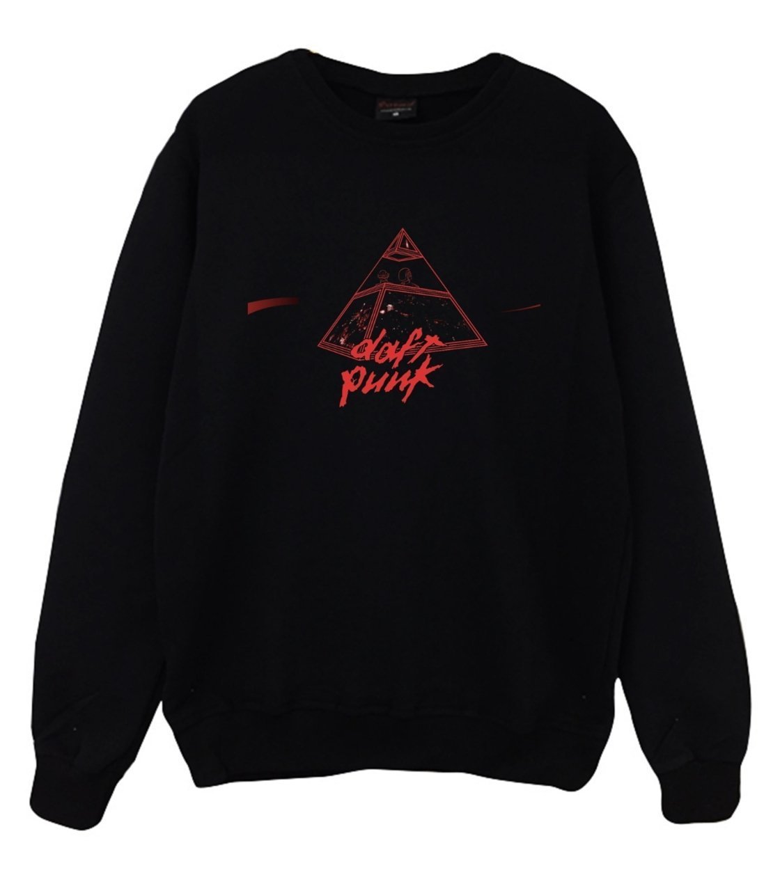Daft Punk Baskılı Sweatshirt SİYAH - XS