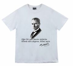 Gazi Mustafa Kemal Atatürk Baskılı T-shirt