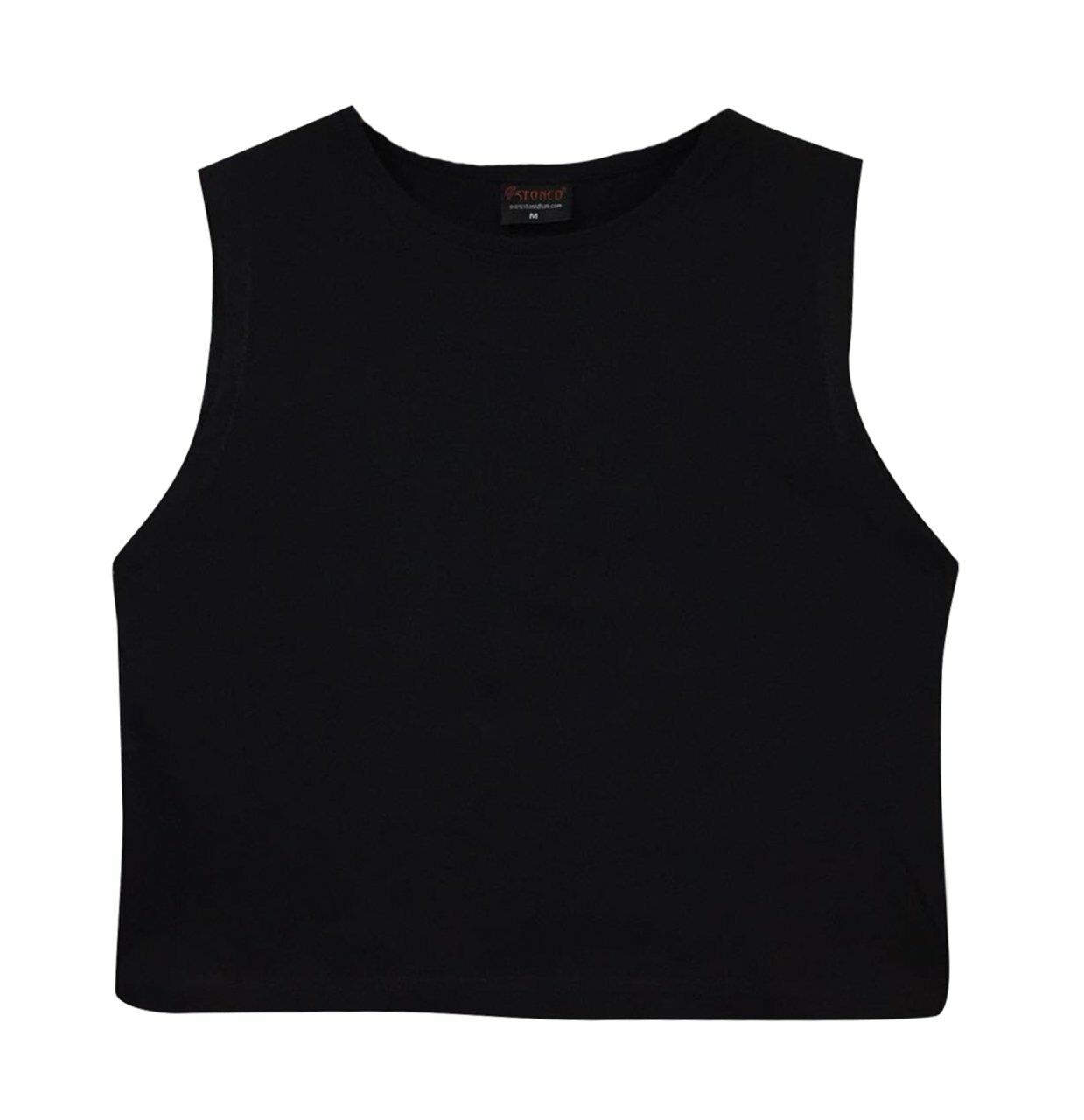Düz Göbek Üstü-Yarım T-shirt
