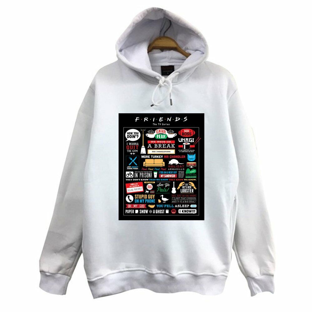 Baskılı Kapşonlu Sweatshirt