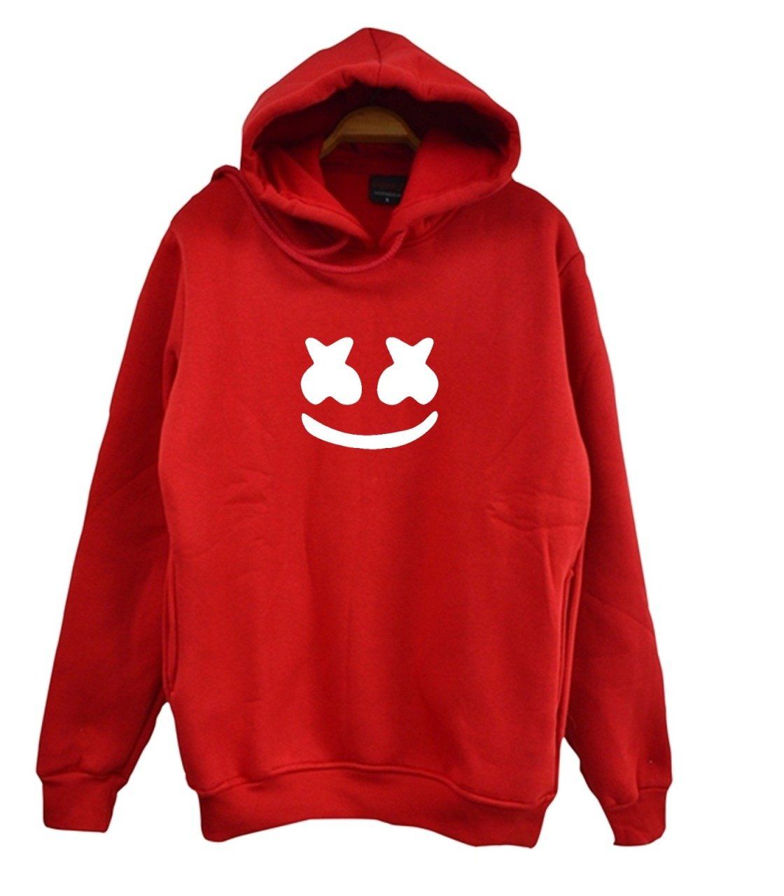 Marshmello Baskılı Kapüşonlu Sweatshirt