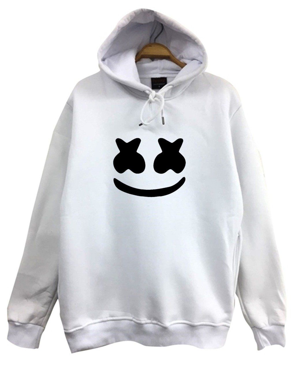 Marshmello Baskılı Kapüşonlu Sweatshirt