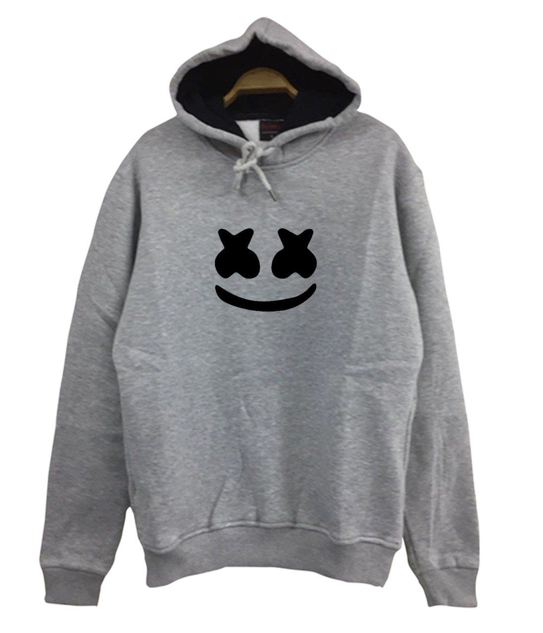 Marshmello Baskılı Kapüşonlu Sweatshirt